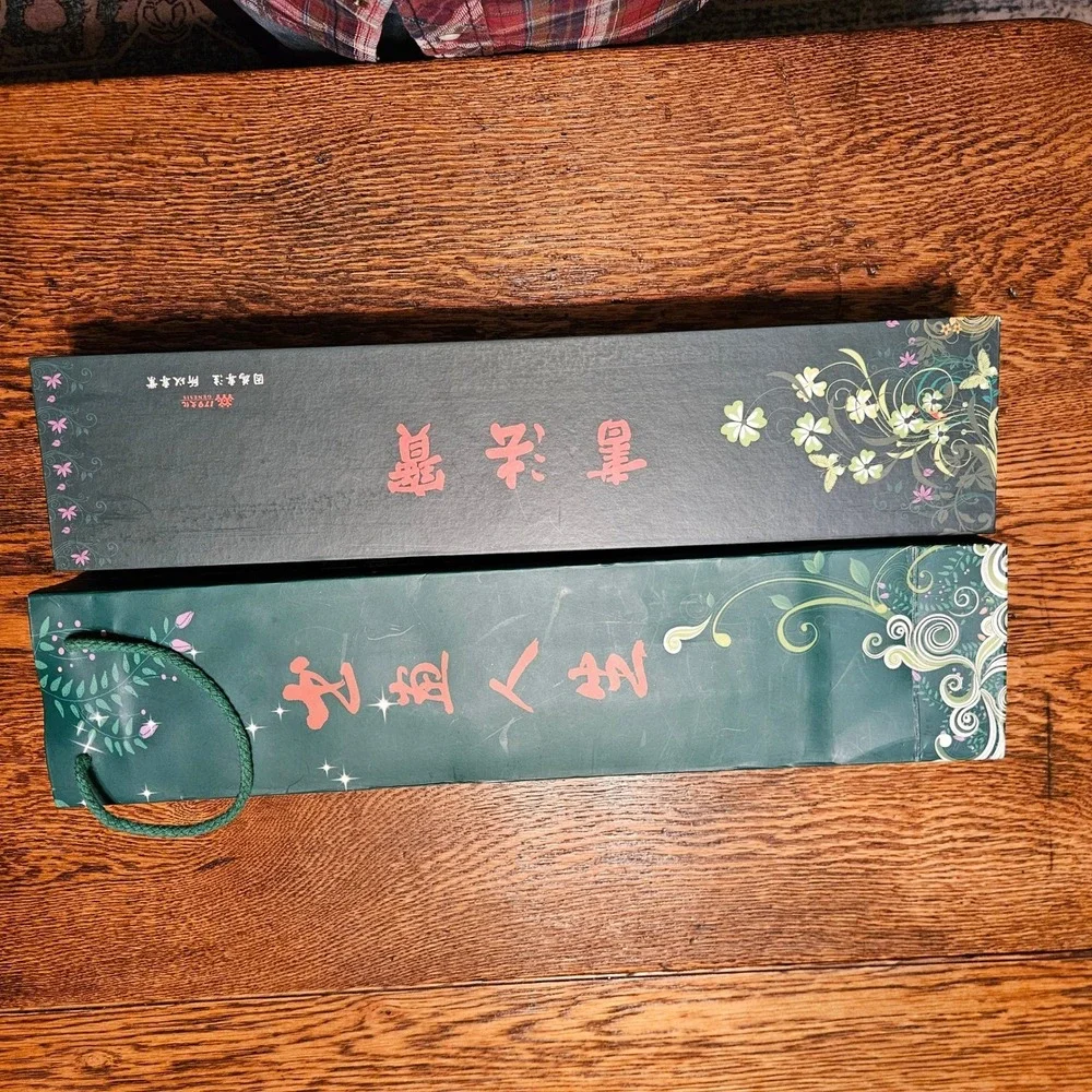 Chinese Calligraphy‎ Set 2 Brushes Ceramic Mountain Rest Instruction Book